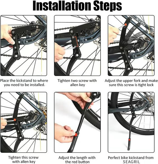 đ˛ Premium Adjustable Bike Kickstand â Stability Meets Durability