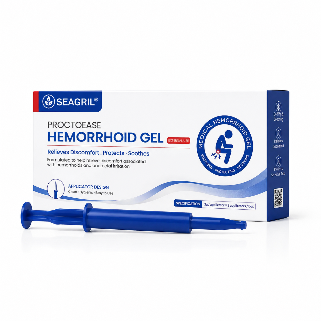 🏆45K+ SOLD 🔥2026 HOT SALE SEAGRIL® ProctoEase Hemorrhoid Gel (A box of 6)