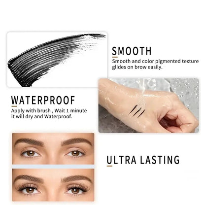 SEAGRIL® 24H Waterproof Volumizing Mascara – Long-Lasting Thick & Defined Lashes, Smudge-Proof & Sweat-Proof Lash Lift Effect-YH