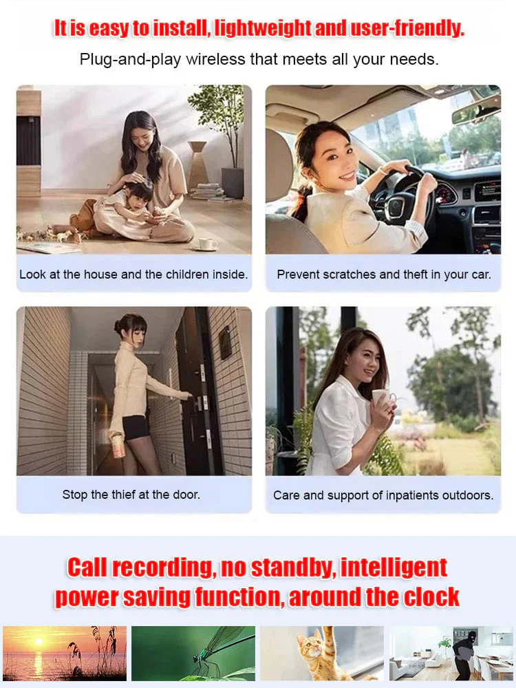 2026 NEW[Hidden camera HD night vision]No WIFI or electricity required💯Tiny and installs in 1 second ⚠️Remote real-time viewing
