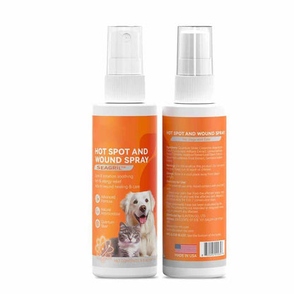 Pet Itch Relief Spray – Vet-Recommended SEAGRIL™ Formula for Dogs & Cats | Heals Hot Spots & Soothes Skin