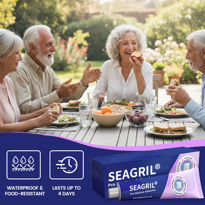 🔥 LIMITED SPECIAL OFFER 🔥 SEAGRIL® Pro Denture Adhesive🦷💜FDA Certified (Clinically Proven 96-   Hour Lock Hold for   Secure, Comfortable &   Zinc-Free Denture Fit)