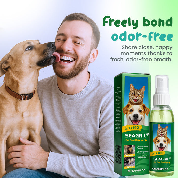 ✨SEAGRIL® Pet Oral Care Spray – 🦷3-Day Fresh Breath Solution 🐾