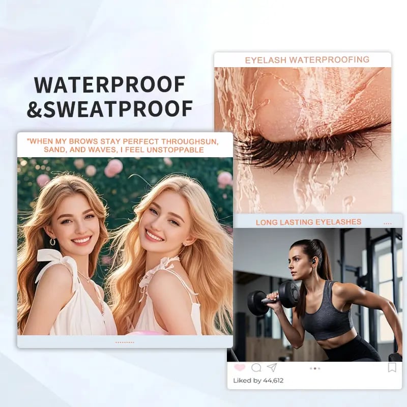 SEAGRIL® 24H Waterproof Volumizing Mascara – Long-Lasting Thick & Defined Lashes, Smudge-Proof & Sweat-Proof Lash Lift Effect-YH