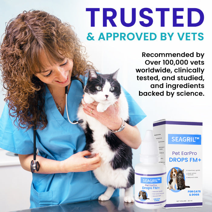 SEAGRIL™ Pet EarPro Drops FM+ (𝟟𝟘% 𝕆𝔽𝔽 𝗘𝗡𝗗𝗦 𝗜𝗡 𝟭𝟬 𝗠𝗜𝗡𝗨𝗧𝗘𝗦)