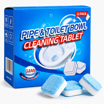 💥Drain Cleaning Tablets 12 Pack For Sinks, Showers & Washing Machines