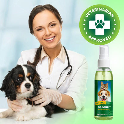 ✨SEAGRIL® Pet Oral Care Spray – 🦷3-Day Fresh Breath Solution 🐾