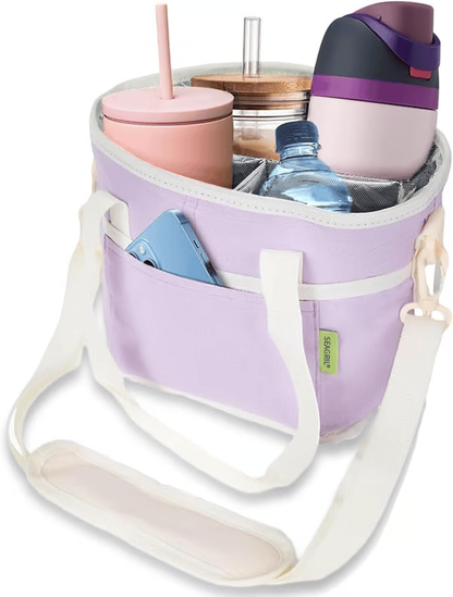 🔥HOT SALE 50% OFF🥤❄️Family Size 4 Compartment Drink Bag, Multiple Tumbler Carrier Caddy✨