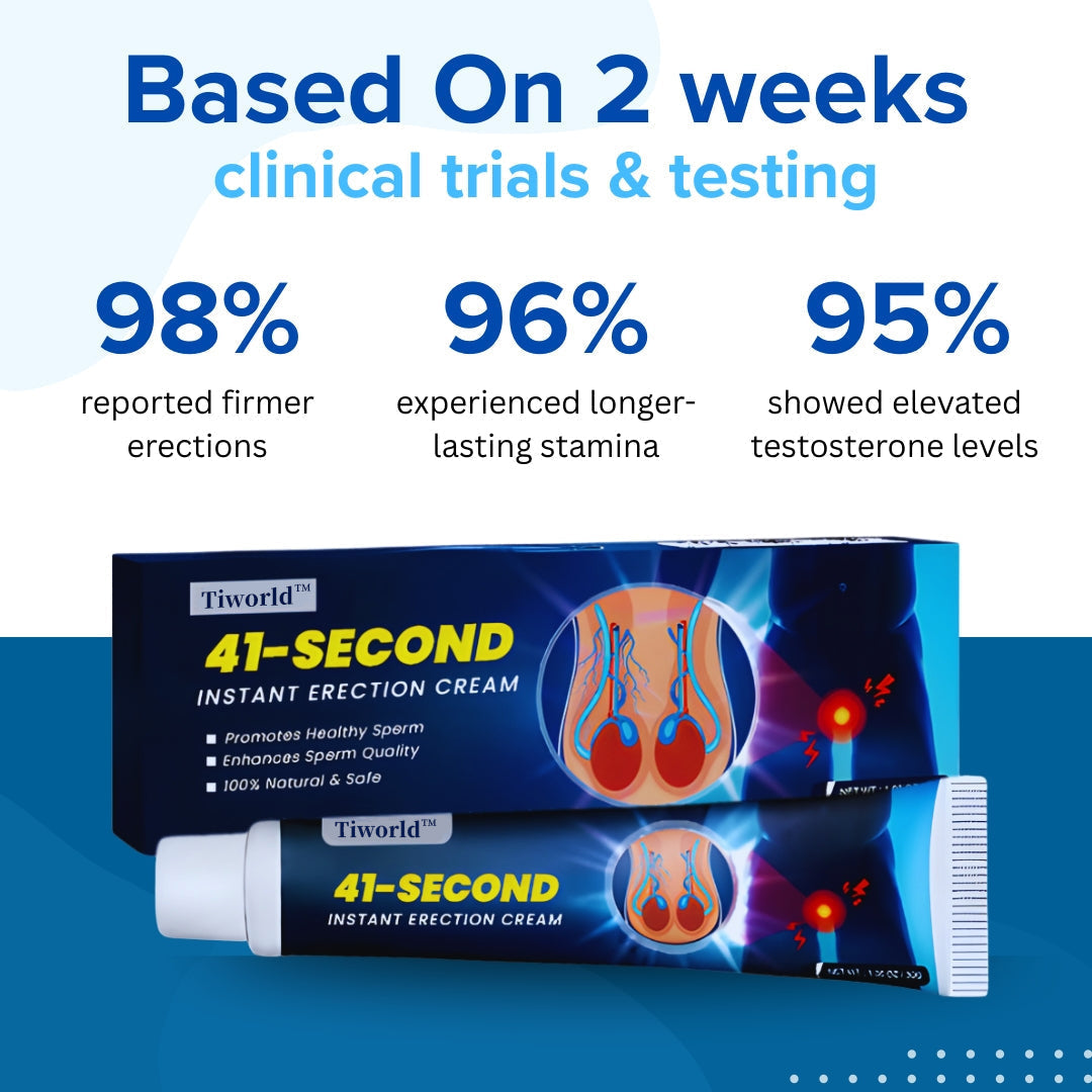 🔥2026 HOT SALE🔥50K+ SOLD! 💥 Tiworld™ 41-Second Instant Erection Cream – Feel it work in 41 sec, rock-hard results, fast-acting & powerful. 🚀