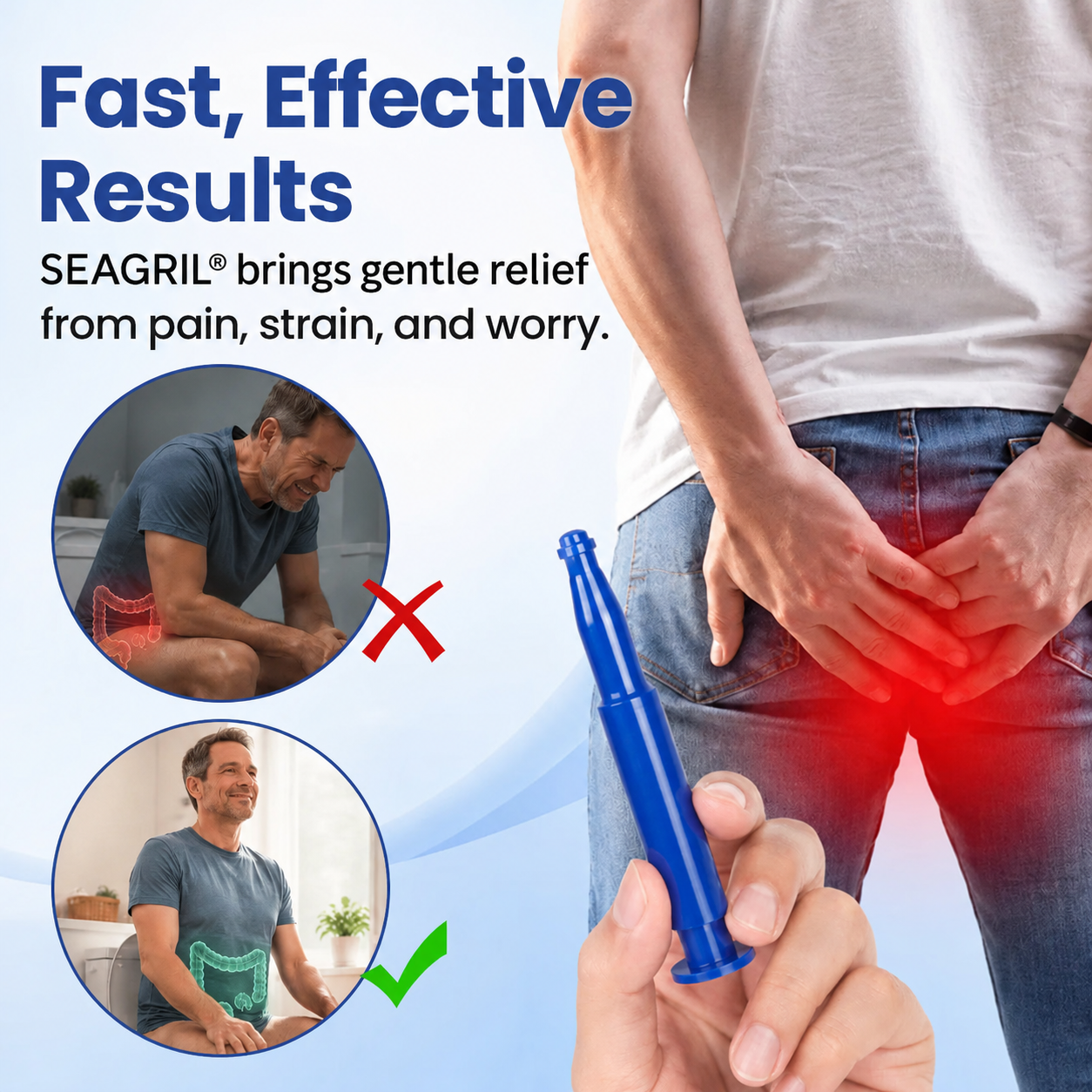 🏆45K+ SOLD 🔥2026 HOT SALE SEAGRIL® ProctoEase Hemorrhoid Gel (A box of 6)