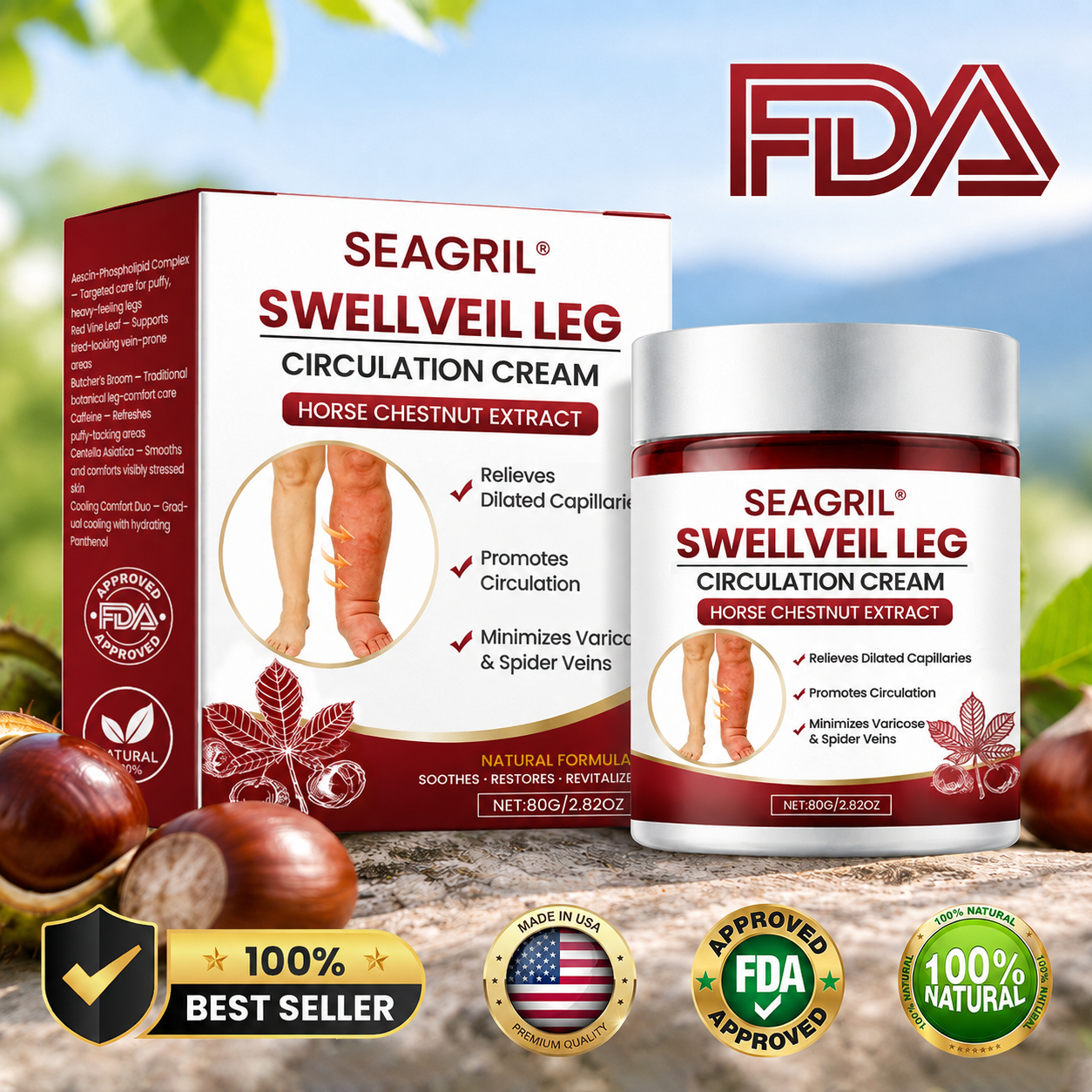 SEAGRIL® SwellVeil Leg Circulation Cream