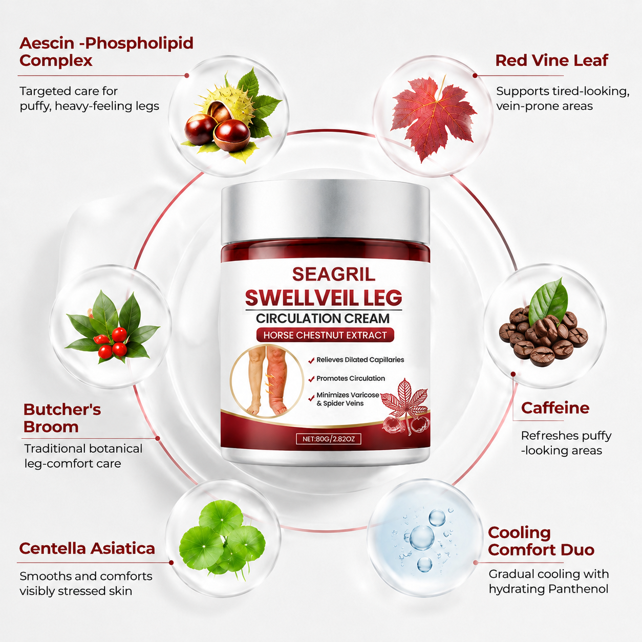 SEAGRIL® SwellVeil Leg Circulation Cream