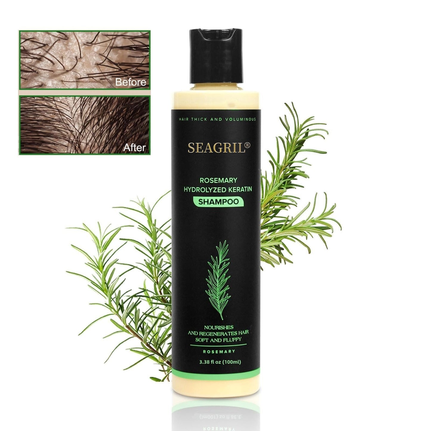 🌱SEAGRIL® Organic Rosemary Hair Growth Shampoo