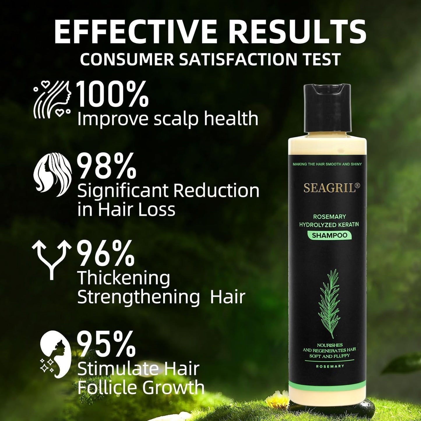 🌱SEAGRIL® Organic Rosemary Hair Growth Shampoo