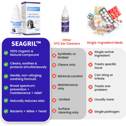 SEAGRIL™ Pet EarPro Drops FM+ (𝟟𝟘% 𝕆𝔽𝔽 𝗘𝗡𝗗𝗦 𝗜𝗡 𝟭𝟬 𝗠𝗜𝗡𝗨𝗧𝗘𝗦)