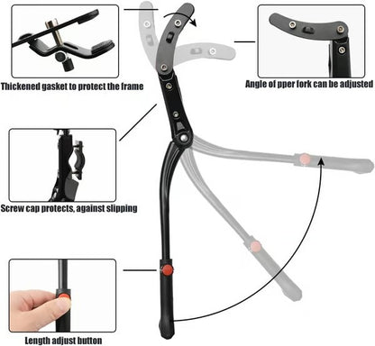 🚲 Premium Adjustable Bike Kickstand – Stability Meets Durability