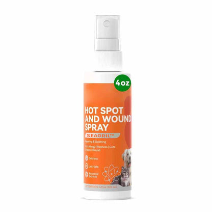 Pet Itch Relief Spray – Vet-Recommended SEAGRIL™ Formula for Dogs & Cats | Heals Hot Spots & Soothes Skin