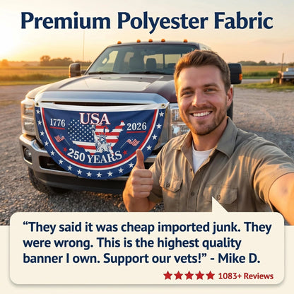 🗽USA 100% Veteran Owned / Handcrafted in USA-250th Anniversary Banners