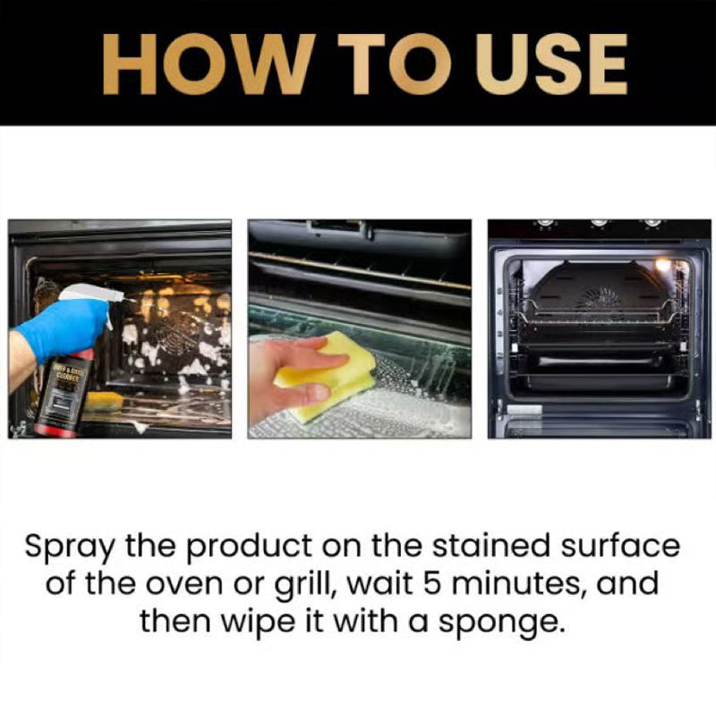 Buy 1 Get 1 Free - Oven & Grill Cleaner Spray – Dissolves Grease in 5 Mins