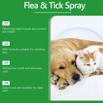 🔥Limited-time offer-Natural Flea & Tick Spray for Dogs and Cats