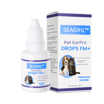 SEAGRIL™ Pet EarPro Drops FM+ (𝟟𝟘% 𝕆𝔽𝔽 𝗘𝗡𝗗𝗦 𝗜𝗡 𝟭𝟬 𝗠𝗜𝗡𝗨𝗧𝗘𝗦)